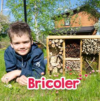 bricoler et fabriquer des choses pour le jardin et le potager avec les enfants