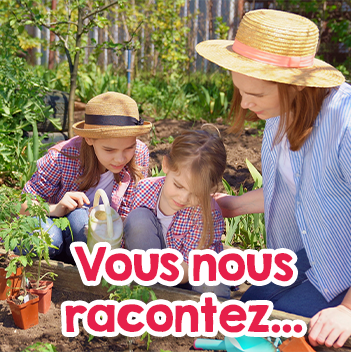 des exemples de potagers dans les familles